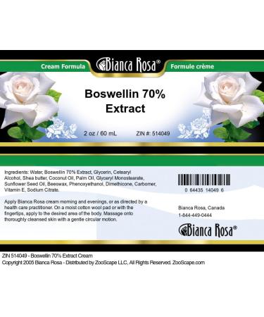 Bianca Rosa Boswellin 70% Extract Cream (2 oz ZIN: 514049) - Buy Online on GoSupps.com