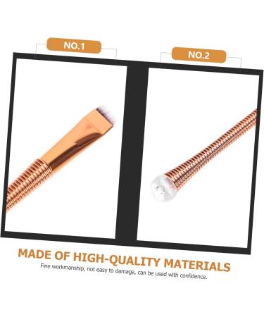 Baluue 2pcs Eyeliner Brush Eye Cosmetics Brush Eyeliner Smudge Brush Eyeliner Makeup Brow Aluminum Tube - Buy Online on GoSupps.com