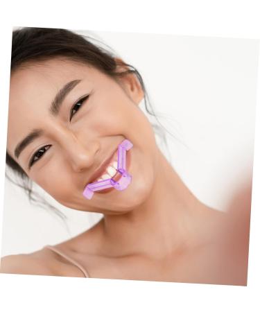 BELLIFFY Lip Muscle Trainer Lips Lips Trainer Mouth Trainer Face Exerciser Mouth Muscle Tightener Lip Exerciser Mouth Tightener Lips Muscle Exerciser Lips Shaper 9.30X7.70X1.50CM Purple - Buy Online on GoSupps.com