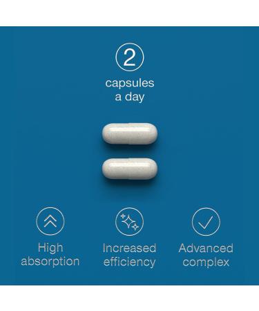 Magnesium Glycinate Supplement - 1500mg Magnesium Bisglycinate Capsules with Zinc & Vitamin B6-120 Tablets High Strength Complex - 300mg Chelated Supplement with Zinc - Advanced Absorption - UK Made - Buy Online on GoSupps.com