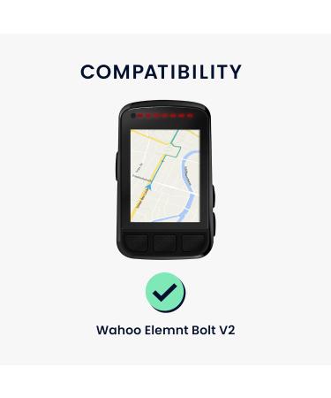 kwmobile Case for Wahoo Elemnt Bolt V2 - Black Orange Silicone GPS Bicycle Protective Cover - Durable & Lightweight - Buy Online on GoSupps.com