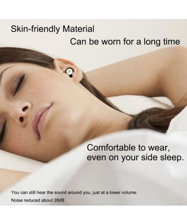 Buy Silicone Ear Plugs for Sleeping - Noise Cancelling Reusable & Comfortable - 28dB Ear Protection with Storage Case - Perfect for Sleep Work Study & Concerts - Buy Online on GoSupps.com