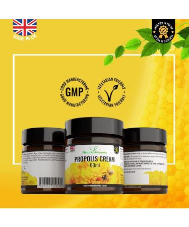 Bee Propolis Cream 60ml - Natural Moisturizing Balm for Dry Skin, Cold Sores & Spots | UK Made - Buy Online on GoSupps.com