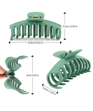 12 Pack Large Hair Claw Clips for Women - Matte Banana Clips for Strong Hold - Hair Clamps for Thin and Thick Hair - Perfect Christmas Gifts - Buy Online on GoSupps.com