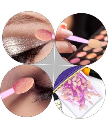 Mikinona 50pcs Double Ended Eyeshadow Brush Eyeshadow Cosmetic Eye Shadow Brush Emulsion - Buy Online on GoSupps.com