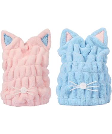 Housoutil 4 Pcs Thicken Shower Hair Drying Cap Fast Drying Cap Shower Cap Soft - Buy Online on GoSupps.com