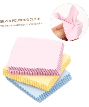 STOBOK 180 Pcs Jewelry & Screen Cleaning Cloths - Double-Sided Fleece for Glasses Phones & Computers - 8x8 CM Pack of 3 - Buy Online on GoSupps.com