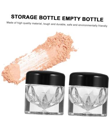 DOITOOL Storage Bottles 10pcs Loose Powder Bottle Empty Bottle Terrariums Concealer Powder Bottles Travel Dispenser Pack Black 3x2.5x2.5cm - Buy Online on GoSupps.com