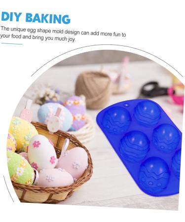 DECHOUS 2 Pcs Six Egg Mold Silica Gel 3D Gift Biscuit - Buy Online on GoSupps.com