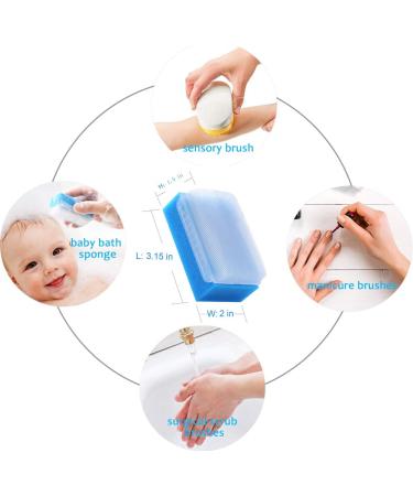 Sterile Bath Sponge & Sensory Brush Set | 12PCS MELONSUN Baby Bath Scrubber - Buy Online on GoSupps.com