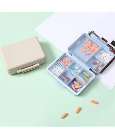 2023 Portable Daily Pill Organizer - 9 Compartment Waterproof Pill Box for Travel & Vitamins - G-1PC-Green - Buy Online on GoSupps.com