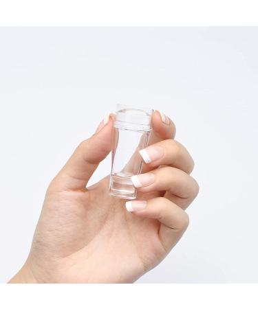 Clear Silicone Double-Sided Nail Art Stamper with Scraper - DIY Nail Decor Tool - Buy Online on GoSupps.com