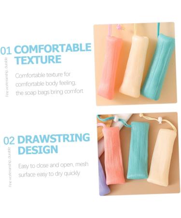 MUSISALY 3pcs Soap Bag Foam Net Soap Saver Pouch Soap Savers Soap Saving Soap Net Pouches Soap Sock or - Buy Online on GoSupps.com