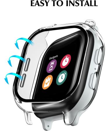 2 Pack Kuaguozhe Case Compatible for Gizmo Watch 2 Screen Protector for Kids(2 Pack)  Hard PC Overall Protective Case and Tempered Glass Screen Protector for Verizon Gizmo Watch 2 Clear+Clear Clear+Clear for Gizmo Watch 2 - Buy Online on GoSupps.com