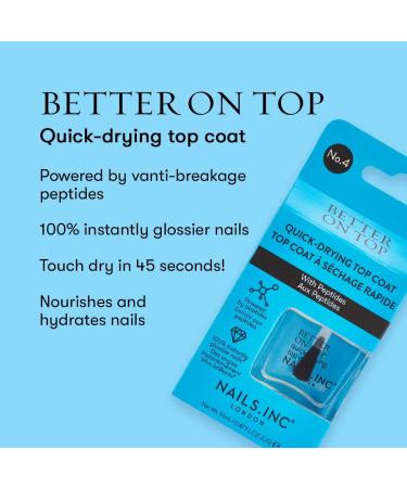 Nails.INC Better On Top Quick-Drying Top Coat 14ml - Fast-Drying Nail Polish Top Coat - Buy Online on GoSupps.com