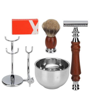Natudeco Men's Razor Care Set - Premium Manual Shaving Kit with Brush Holder & Replacement Accessories - Perfect Gift for Fathers & Dads - Buy Online on GoSupps.com