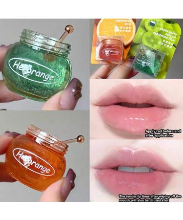  Pakivs 2Pcs Moisturizing Lip Oil With Spoon Honey Lip Balm Shiny Moisturizing Moisturizing Lip Mask & Dry Prevention Daily Lip Care - Buy Online on GoSupps.com