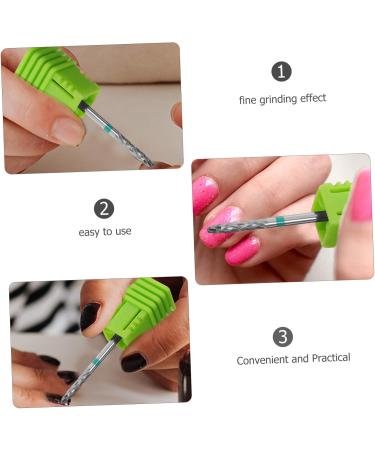 PLAFOPE Nail Polisher Manicure Accessories Nail Bits for Women Drill Bit for Acrylic Nails Manicure Drill Bits Nail Art Drill Bits Nail Drill Bits for Nail Salon Acrylic Nail Drill Bits 7.00X1.30X1.30CM Green - Buy Online on GoSupps.com