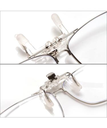 VANANA Clip-On Blue Light Blocking Reading Glasses | Flip Up 2.0x Magnifying Full-Frame Readers | Clear Lens for Eye Protection - Buy Online on GoSupps.com