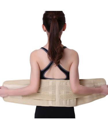 Back Braces for Lower Back Pain Relief Breathable Back Support Belt Adjustable Lumbar Support Belt Reinforced Bones Back Pain Belt M - Buy Online on GoSupps.com