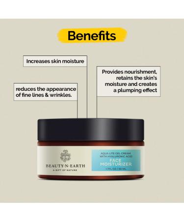 Aqua Lite Gel Cream with Hyaluronic Acid - 50gm | Hydrating Shea Butter & Vitamin E | International Shipping Available - Buy Online on GoSupps.com