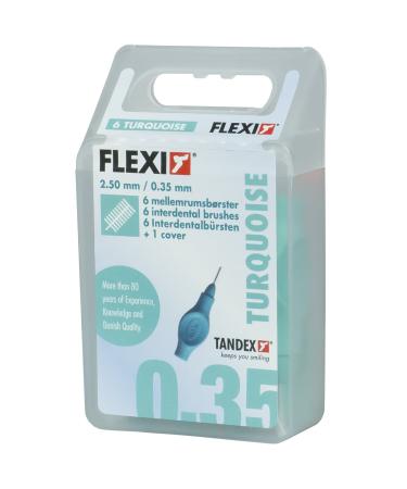 Tandex Flexi interdental brushes turquoise x-micro 6 pieces