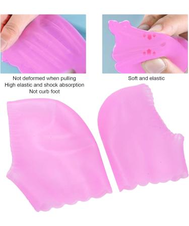 Moisturizing Gel Heel Socks - Silicone Elastic Sleeves for Dry Cracked Heels | Foot Care Solution - Buy Online on GoSupps.com