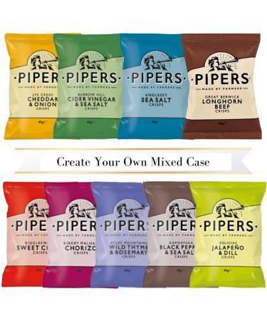Pipers Crisps | Create Your Own Mixed Case 24x40g | Choose how you would like your box mixed 9 flavours in total