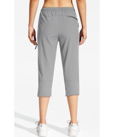 MOCOLY Women's Cargo Hiking Pants UPF 50+ Quick Dry Lightweight Water Resistant - Light Grey Medium - Buy Online on GoSupps.com
