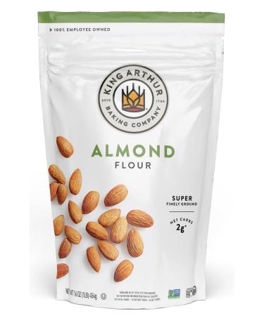 King Arthur Flour Almond Flour, Certified Gluten-Free, Non-GMO Project Verified, Certified Kosher, Finely Ground, 16 Ounces (Packaging May Vary)
