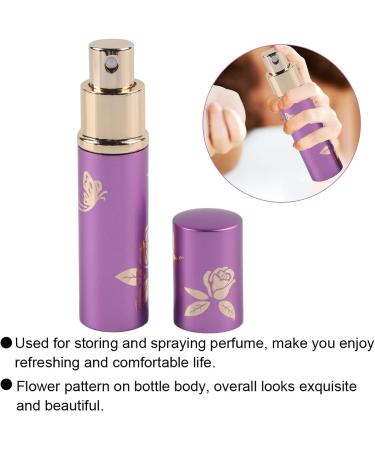 Verdant Touch Perfume Atomizer Portable Perfume Atomizer Spray Bottle 10ml Aluminum Cosmetic Container (Purple) - Buy Online on GoSupps.com