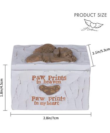 ACTLATI Engraved Resin Pet Urn for Dogs Ashes - Hand-Crafted Cremation Memorial Keepsake Box - Buy Online on GoSupps.com