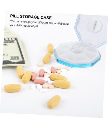 Aluminum Alloy Medicine Box Cutter | Tablet Cutter & Pulverizer Storage | 8.7x8.7cm Blue - International Shipping Available - Buy Online on GoSupps.com