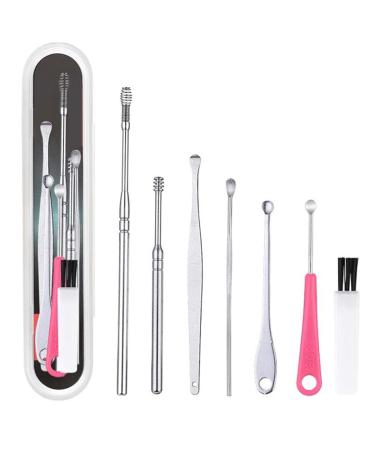 2sets Ear Wax Pickers Stainless Steel Earpick Wax Remover Curette Ear Pick Cleaner Ear Cleaner Spoon Care Ear Clean Tool