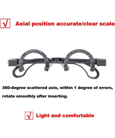 Nichoy Ultra-Light Optometry Test Lenses Frame - Gradual Multifocus PD 64 Gray - Ideal for Glasses Business - Buy Online on GoSupps.com