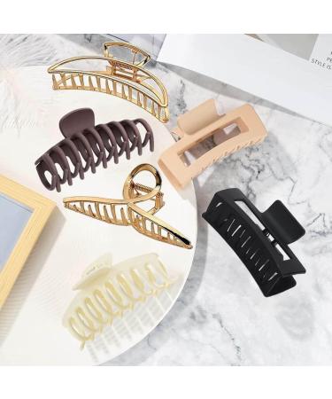 Large Hair Claw Clip for Women UpLook Big Hair Clips for Thick Hair Non-slip Strong Hold Hair Accessories for Women 6 Pack (6-Pack Multi-Color A) - Buy Online on GoSupps.com