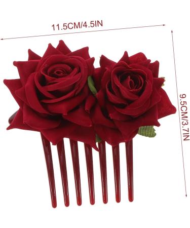 MERRYHAPY 1set Rose Hair Clip Wedding Headdress Hair Ornaments Bobby Pin Lifelike Rose Hairpin Hair Accessory Bride Hair Jewelry Bride Hairpin Hair Decorations Rose Headdress Wedding Hairpin - Buy Online on GoSupps.com