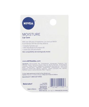 NIVEA A Kiss of Moisture Essential Lip Care 0.17 oz - Pack of 5 | Hydrating Lip Balm Set - Buy Online on GoSupps.com