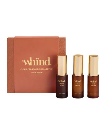 Elixir Fragrance Collection 3 Piece Perfume Sampler Set with 10ml Travel Size Scents