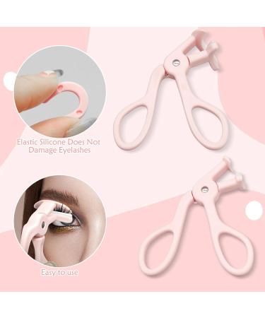 2 Style Eyelash Curler Pink Eyelash Curler Eye Curler for Lashes Eye Lash Curler with Extra Silicone Replacement Pads Eyelash Curler Kit for Women Girls Makeup Tool Suitable for Makeup Beginners - Buy Online on GoSupps.com
