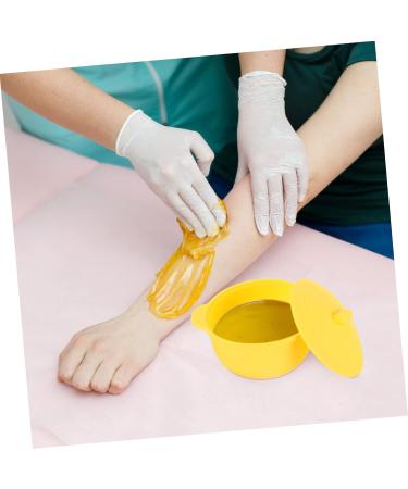 Frcolor Wax Melting Warmer - Silicone Shell for Face & Body | Portable 13.5x11.5cm Yellow Bowl for Skin Care - Buy Online on GoSupps.com