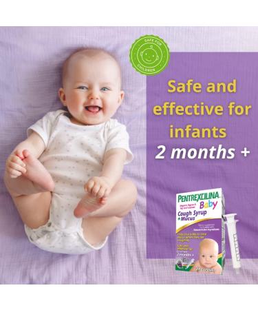 Organic Baby Formula Cough Syrup & Mucus Relief for Infants 2+ Months - Grape Flavor with Agave & Ivy Leaf Extract - 2 fl oz - Buy Online on GoSupps.com
