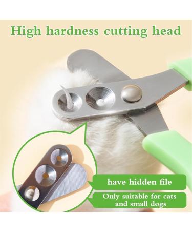 Buy Dongker Stainless Steel Cat Nail Clippers | Double Circular Hole Pet Claw Care Scissors for Cats Dogs Rabbits & More - Buy Online on GoSupps.com
