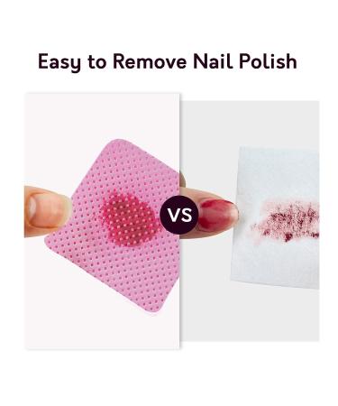 Pink Lint Free Nail & Eyelash Extension Glue Wipes - 540 Count Non-Woven Soft Remover Pads for Gel Polish and Lash Glue - Buy Online on GoSupps.com