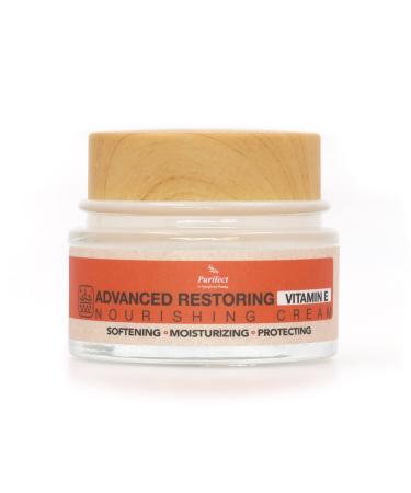 Facial Moisturizer Vitamin E Cream Advanced Restorring Tightening and Lifting Vitamin A C E Retinol Collagen Hyaluronic Acid Anti-Aging Wrinkle Correction Hydrating Brightening 50ml 1.7fl oz