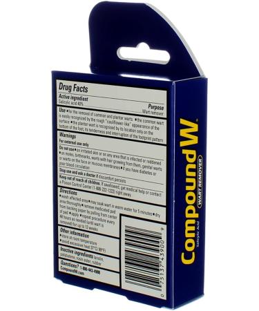 Compound W One Step Invisible Strips Wart Remover - 14 Medicated Strips - Buy Online on GoSupps.com