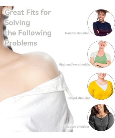Silicone Shoulder Pads for Women Clothing - 4 Pairs Anti-Slip Push-up Enhancers - Buy Online on GoSupps.com