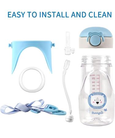 Bunnytoo 300ml Sippy Cup for Toddlers | Leak-Proof Silicone Spout | BPA-Free | Blue | 8+ Months - Buy Online on GoSupps.com