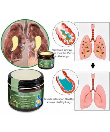 Mullein Clear Lung Repair Cream Lung and Respiratory Cleansing Cream Clear Lungs Extra Strength Clear Lung Cream for Improve Lung Health Mullein Lung Cream for Lungs and Mucus Relief Support (2) - Buy Online on GoSupps.com