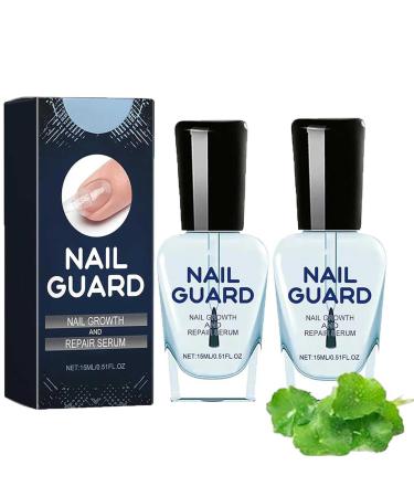 OnyxoGuard Nail Growth and Repair Serum Serum Nail Strengthener Nail Strengthening and Growth for Thin Nail Brittle & Damaged Strengthener Base Coat Nail Polish Repair Nail Growth Treatment (2Pcs)